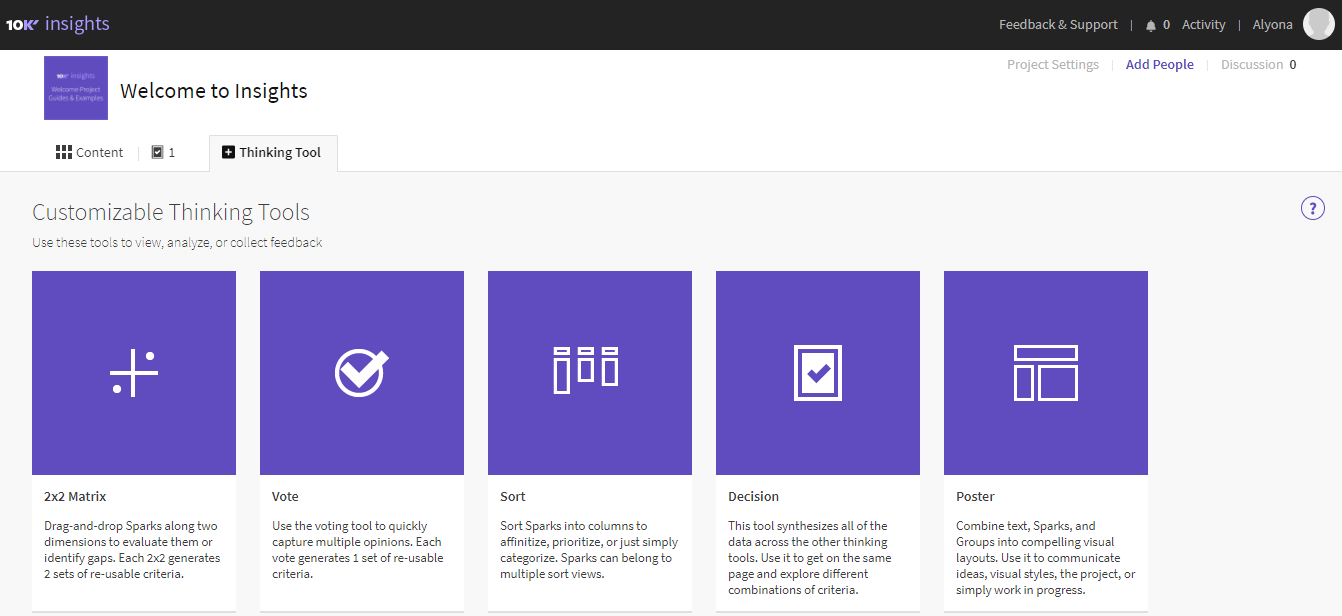 Скриншот (снимок экрана) 10,000ft Insights