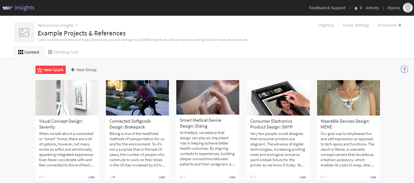 Скриншот (снимок экрана) 10,000ft Insights