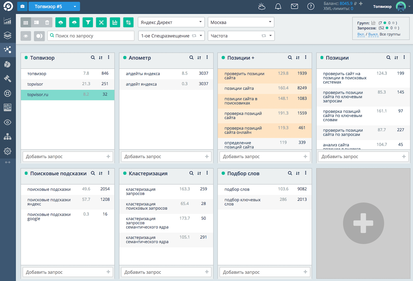 Скриншот (снимок экрана) Топвизор