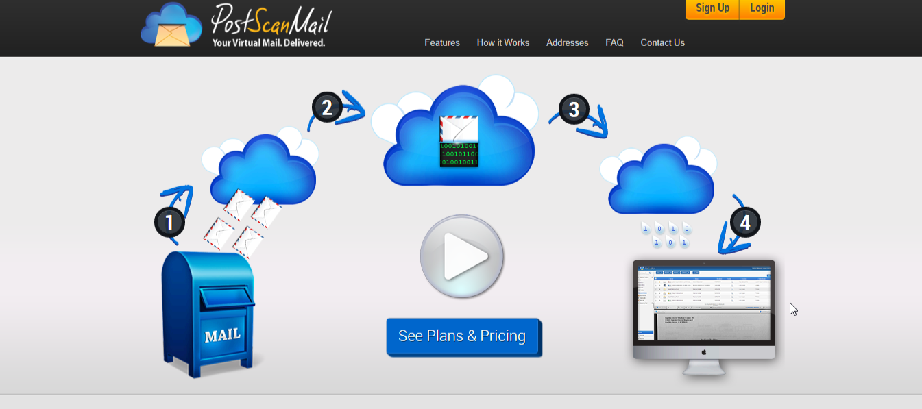 Скриншот (снимок экрана) PostScan Mail