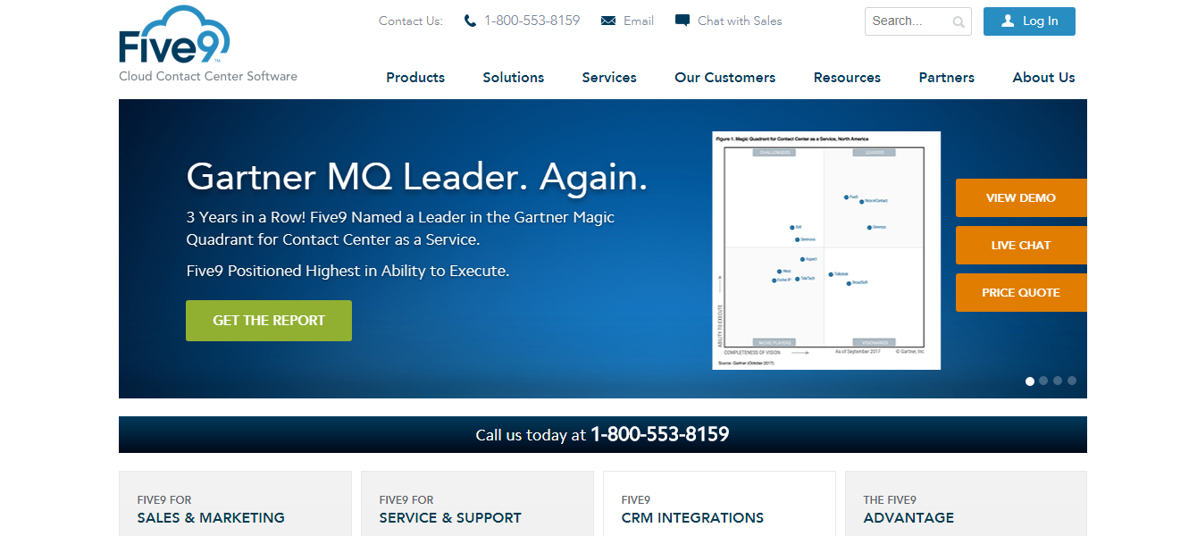 Скриншот (снимок экрана) Five9