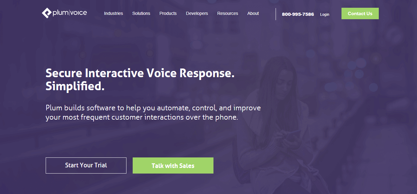 Скриншот (снимок экрана) Plum Voice