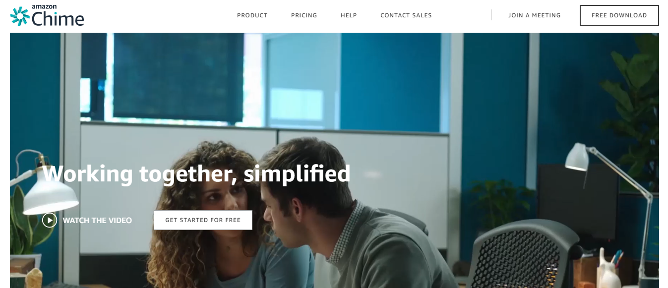 Скриншот (снимок экрана) Amazon Chime