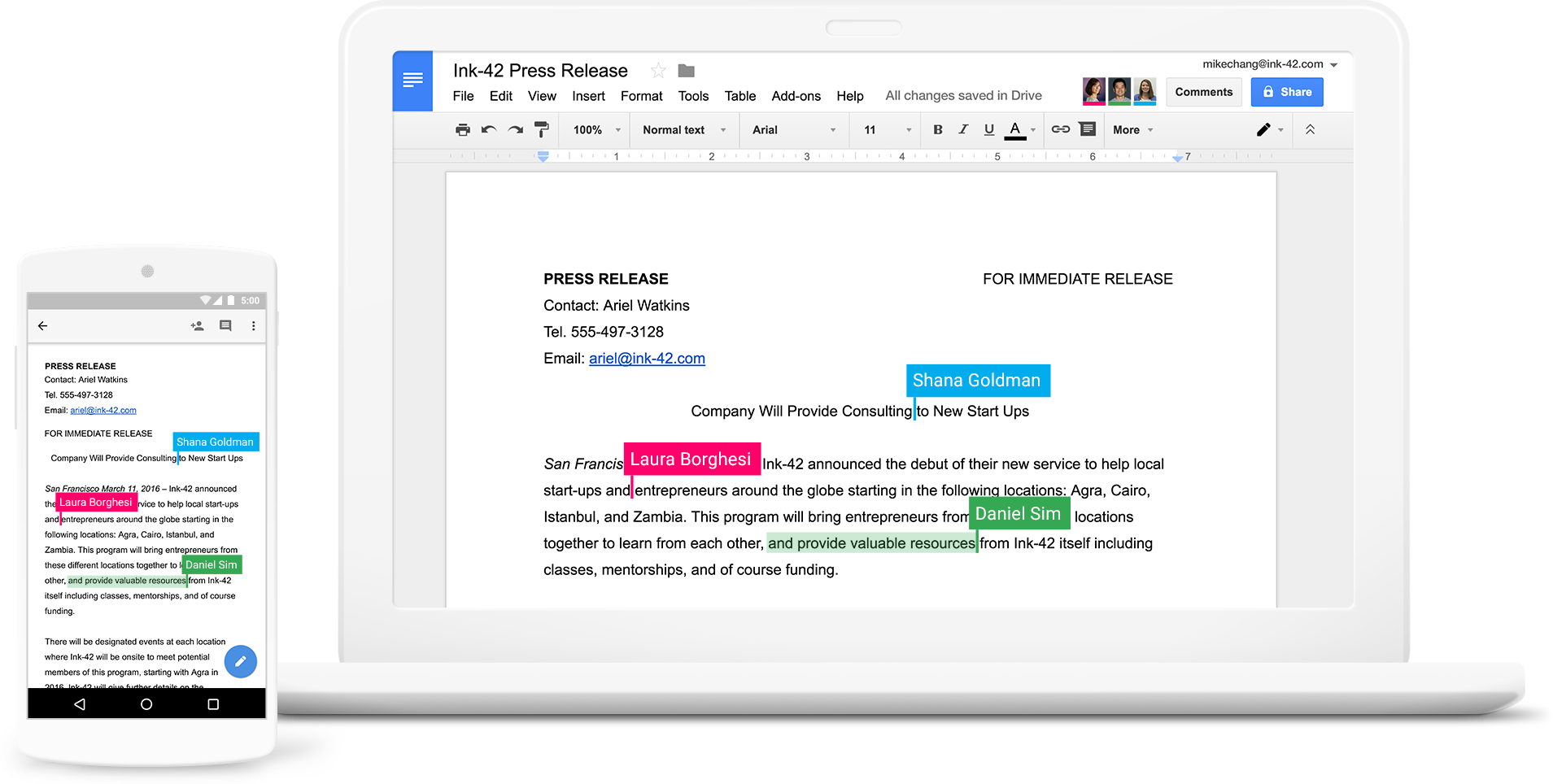 Скриншот (снимок экрана) Google Сайты