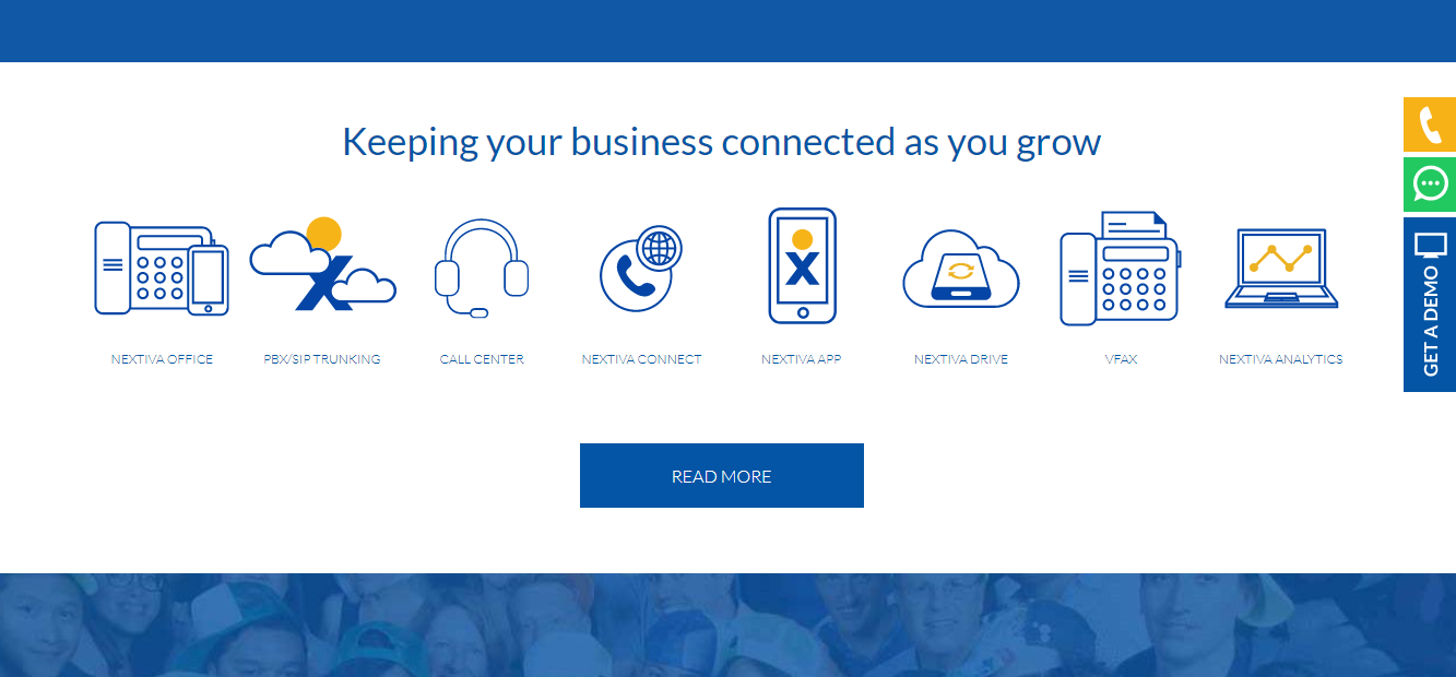 Скриншот (снимок экрана) Nextiva