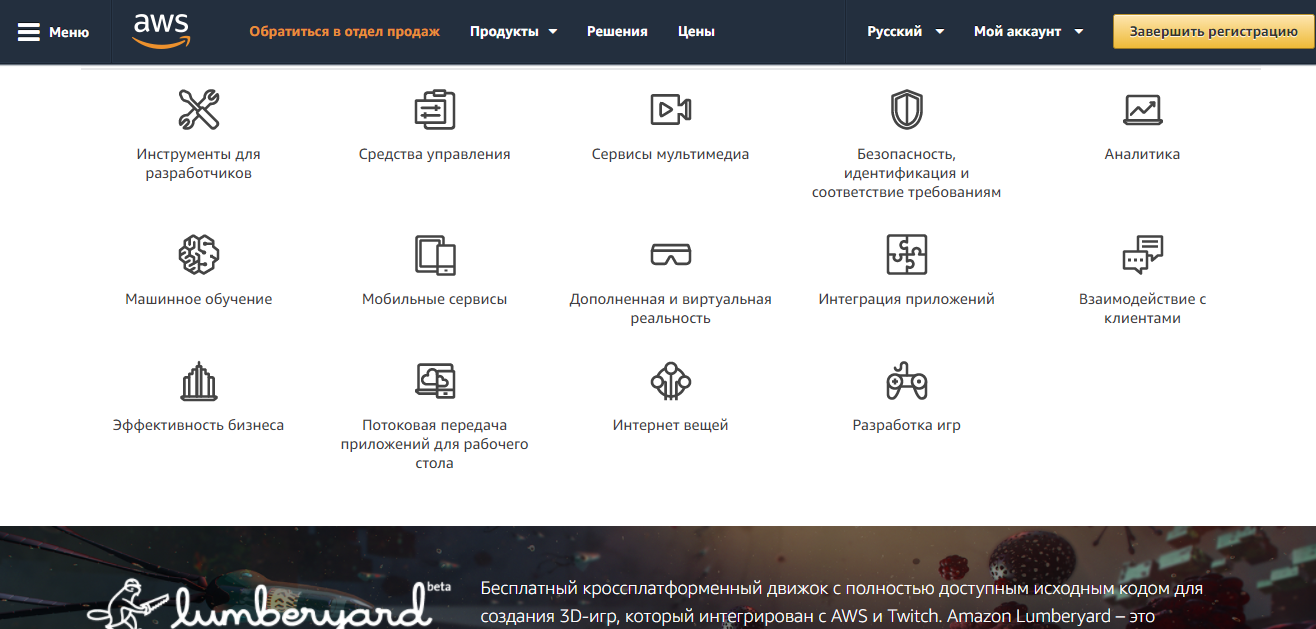 Скриншот (снимок экрана) Amazon Chime