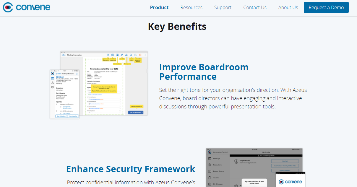 Скриншот (снимок экрана) Azeus Convene