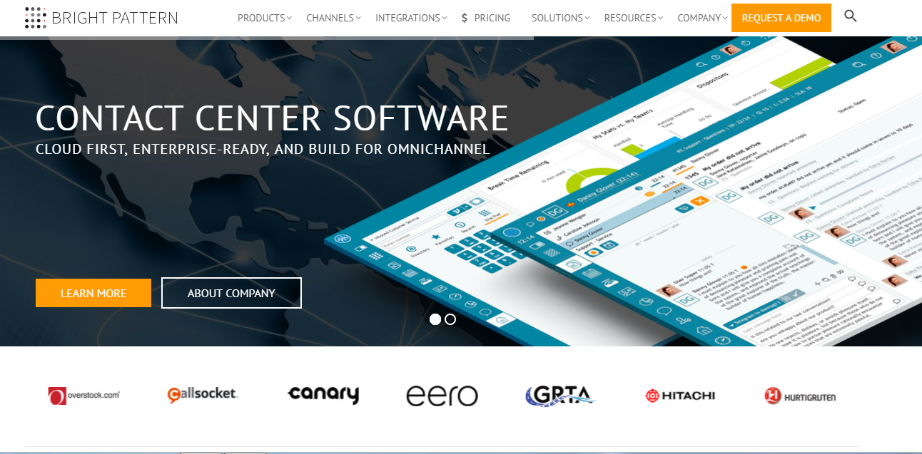 Скриншот (снимок экрана) Bright Pattern