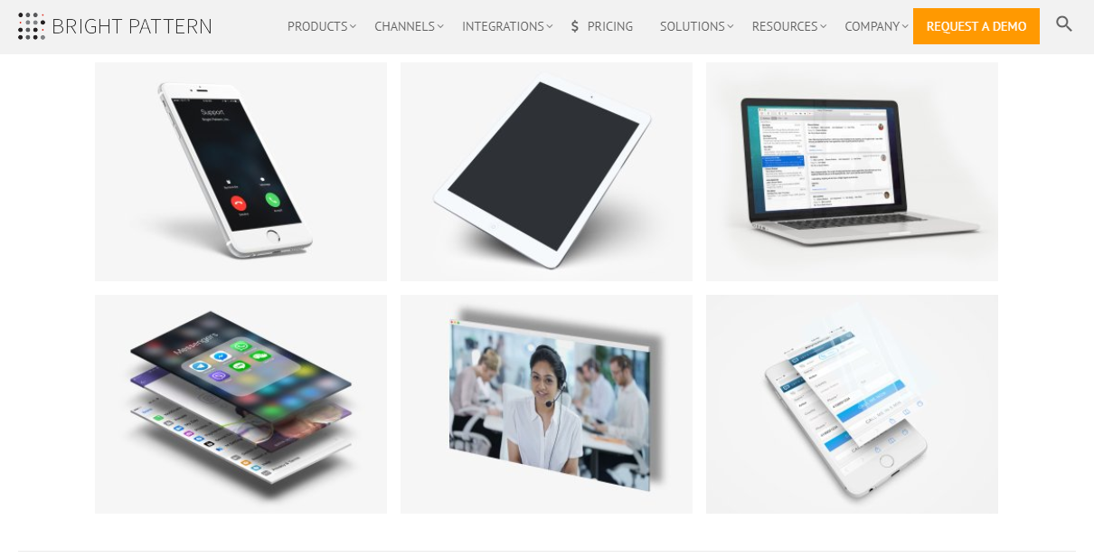 Скриншот (снимок экрана) Bright Pattern