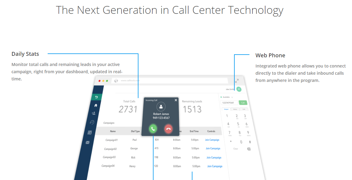 Скриншот (снимок экрана) CallTools