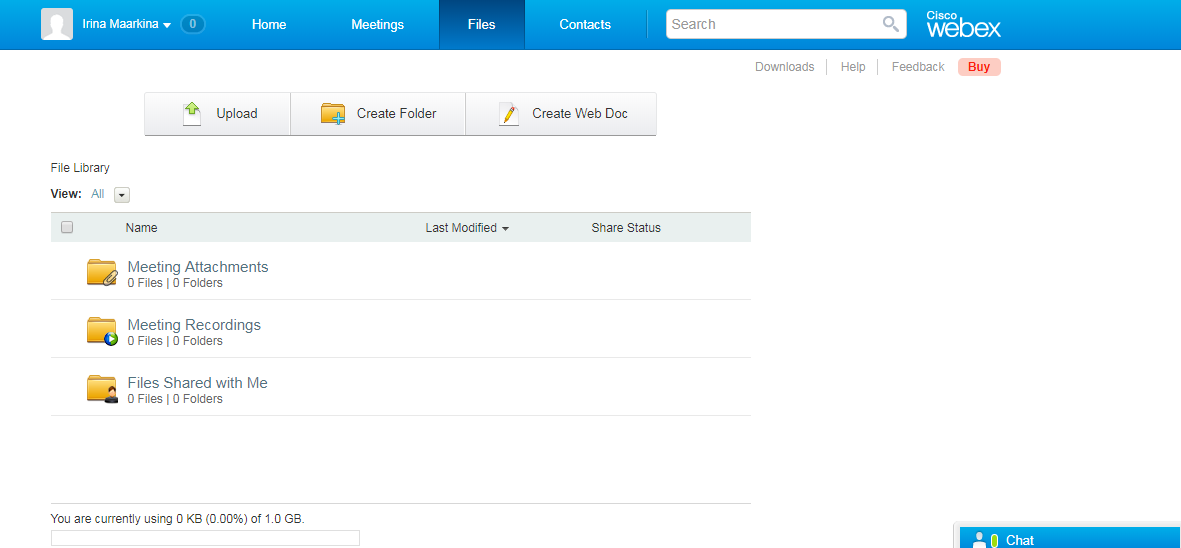 Скриншот (снимок экрана) Cisco WebEx