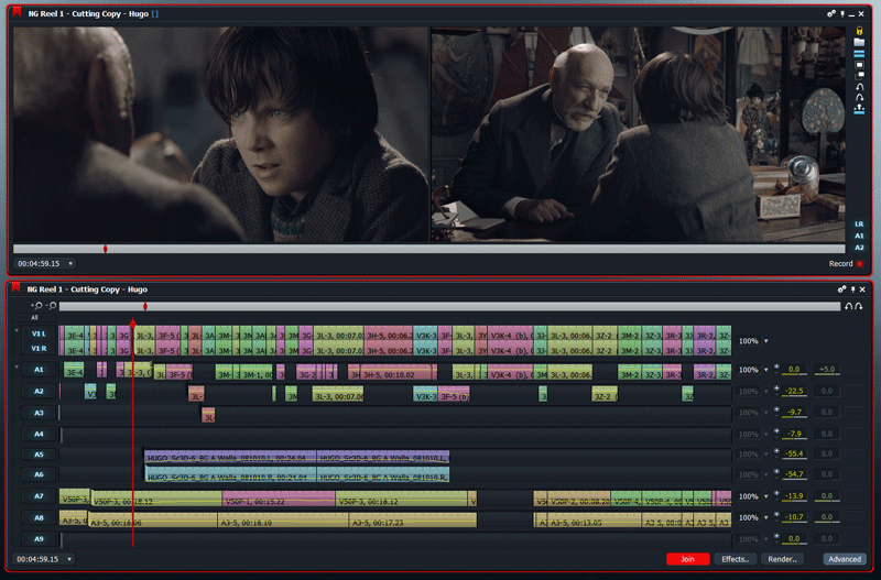 Скриншот (снимок экрана) Lightworks