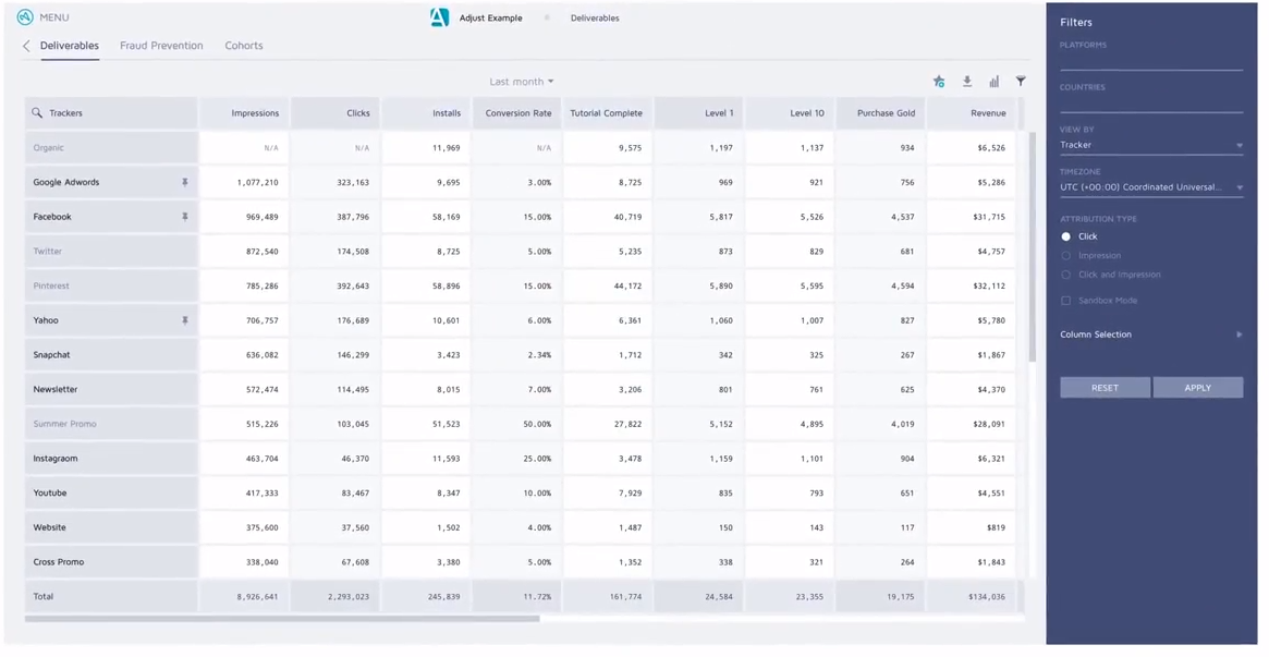 Скриншот (снимок экрана) Adjust