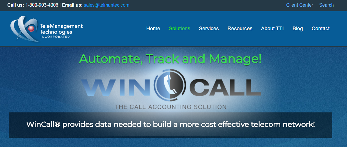 Скриншот (снимок экрана) WinCall