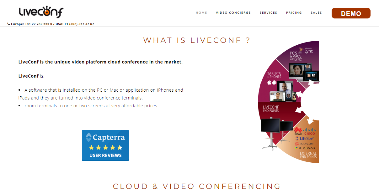 Скриншот (снимок экрана) LiveConf