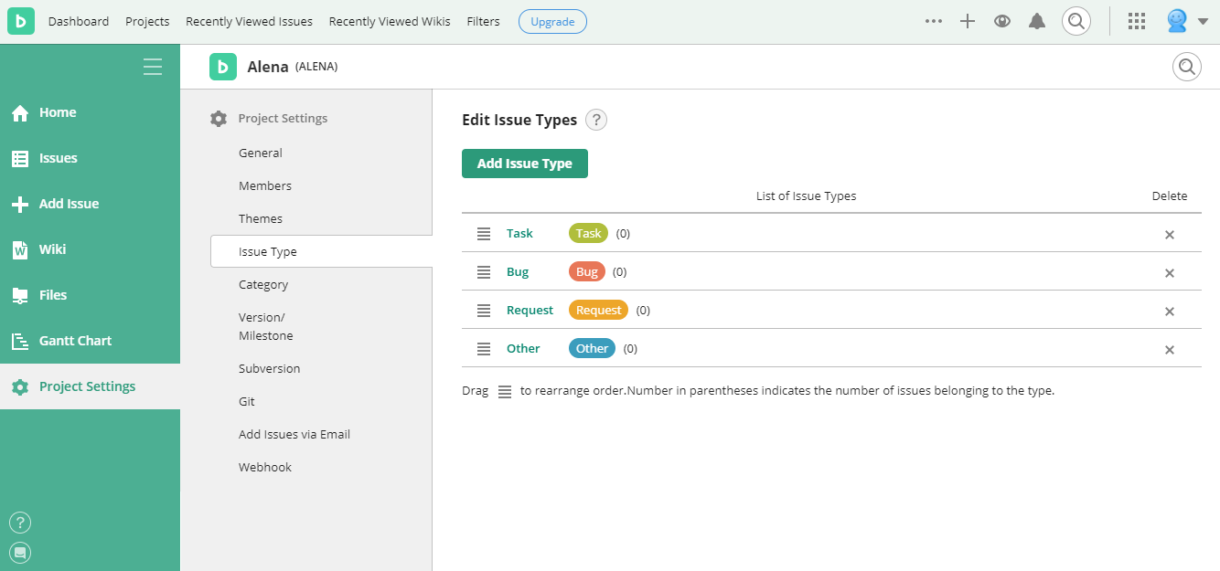 Скриншот (снимок экрана) Backlog