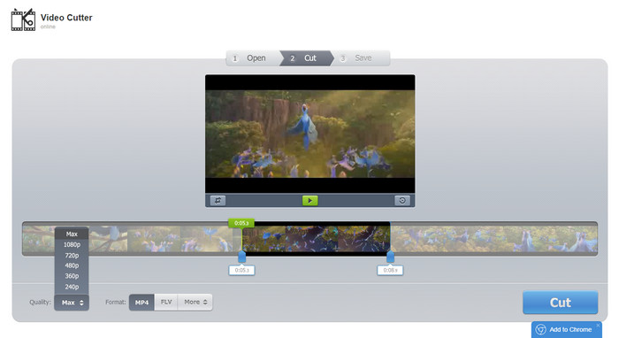 Скриншот (снимок экрана) Video Cutter