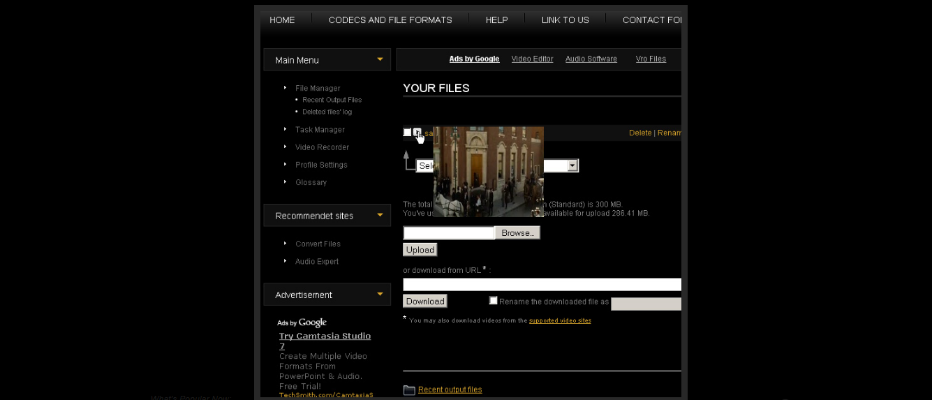Скриншот (снимок экрана) VideoToolBox