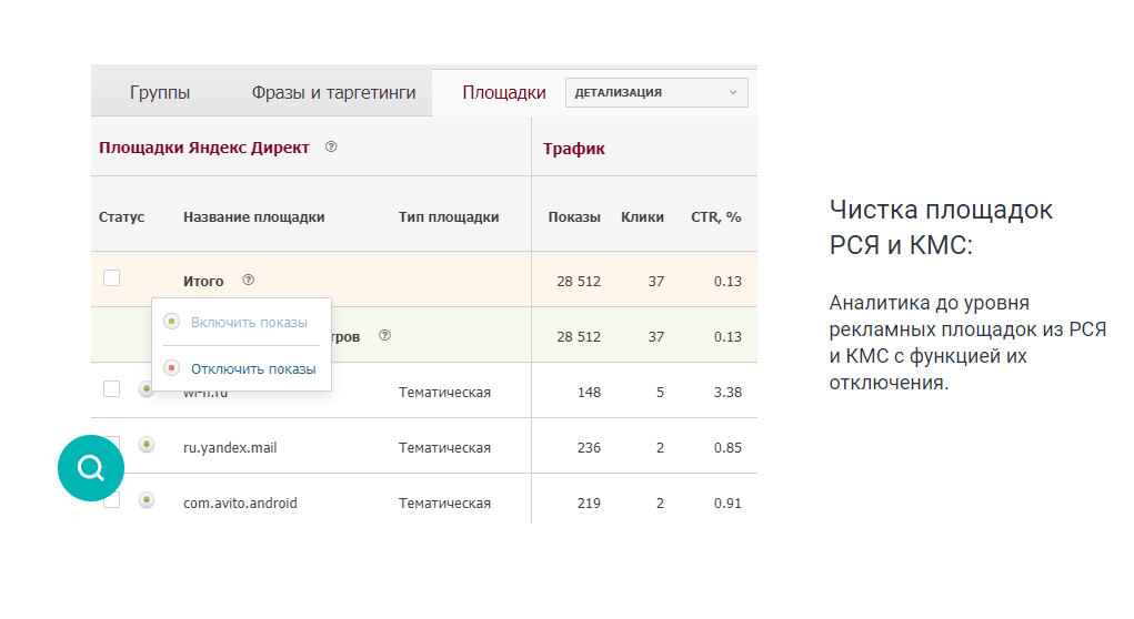 Скриншот (снимок экрана) Alytics