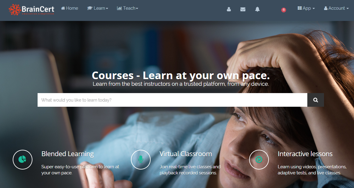 Скриншот (снимок экрана) HTML5 Virtual Classroom