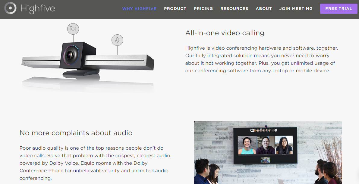 Скриншот (снимок экрана) Highfive