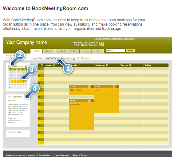 Скриншот (снимок экрана) BookMeetingRoom