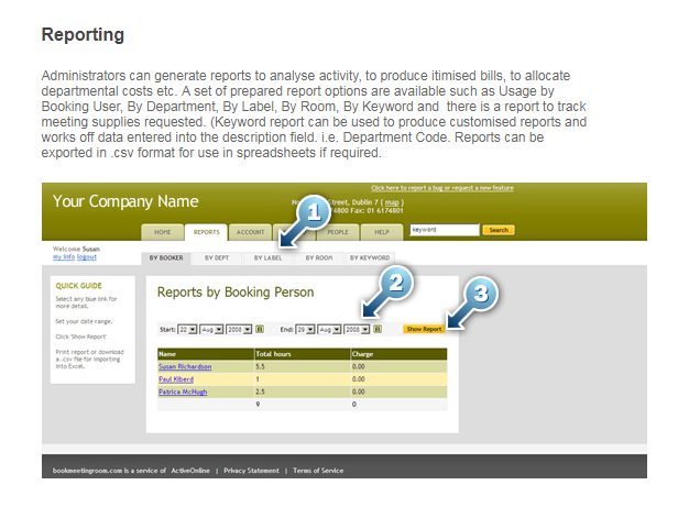 Скриншот (снимок экрана) BookMeetingRoom