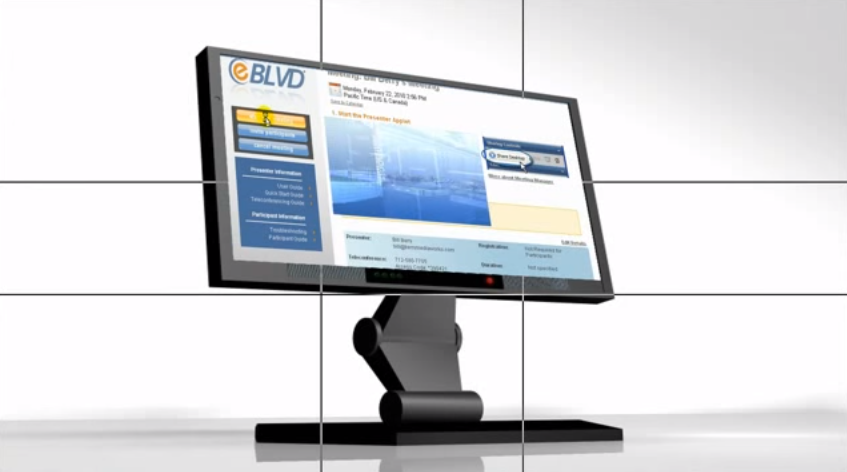 Скриншот (снимок экрана) eBLVD Online Meetings