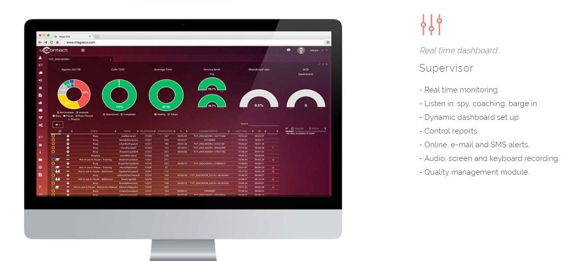 Скриншот (снимок экрана) uContact