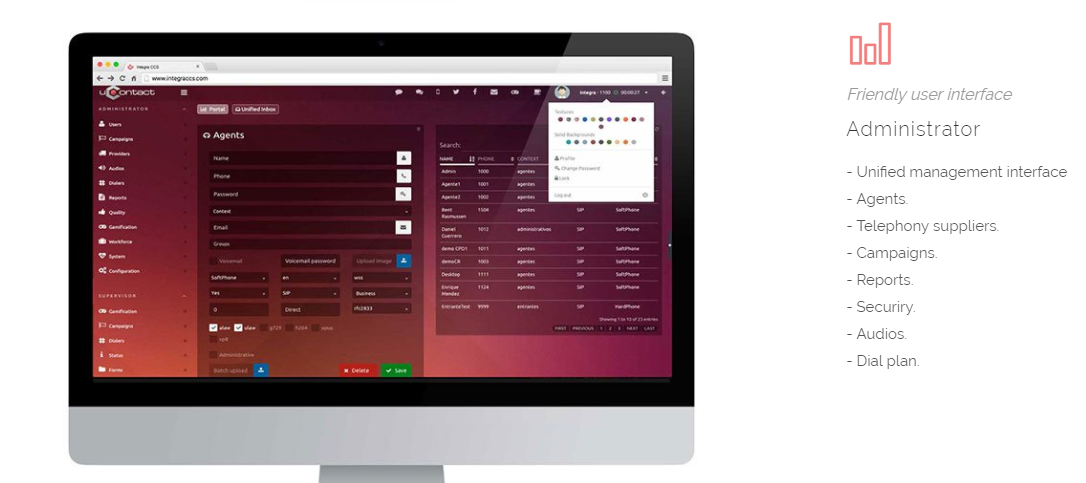 Скриншот (снимок экрана) uContact