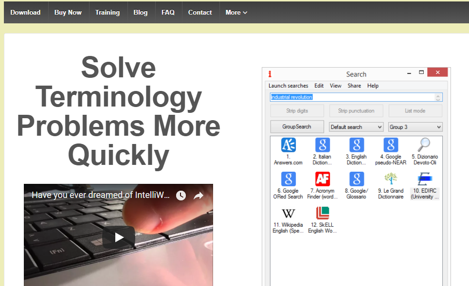 Скриншот (снимок экрана) IntelliWebSearch