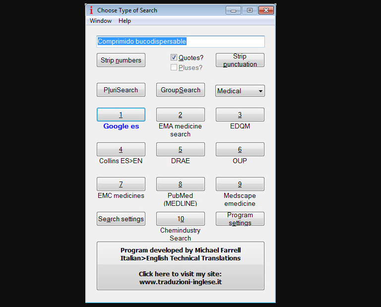 Скриншот (снимок экрана) IntelliWebSearch