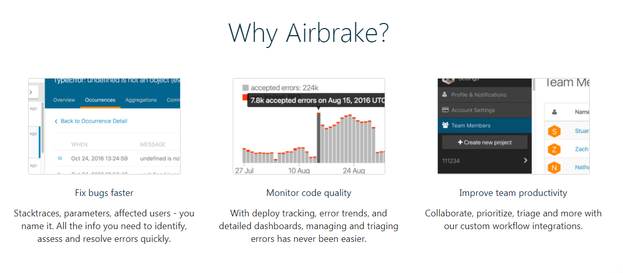 Скриншот (снимок экрана) Airbrake