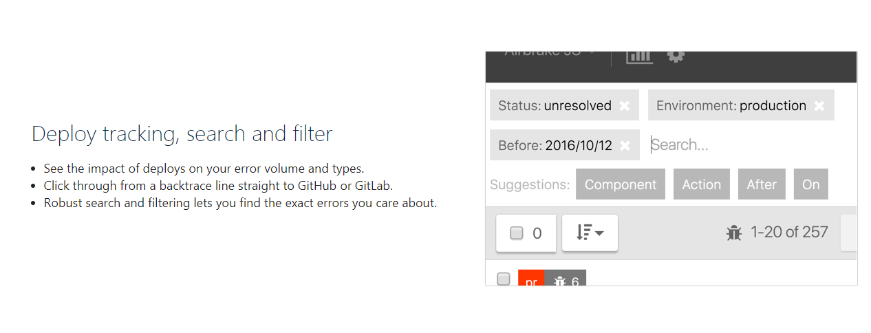 Скриншот (снимок экрана) Airbrake