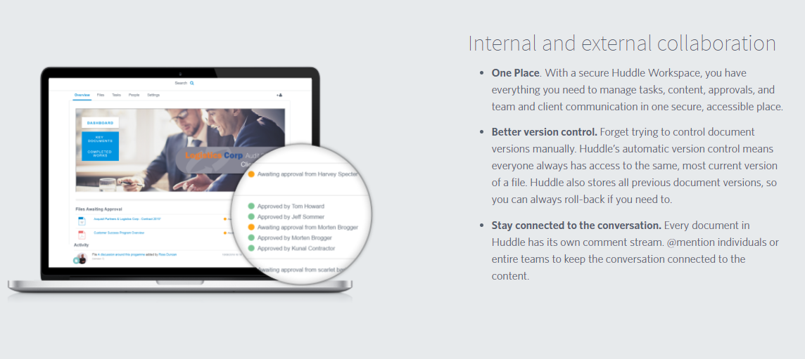 Скриншот (снимок экрана) Huddle