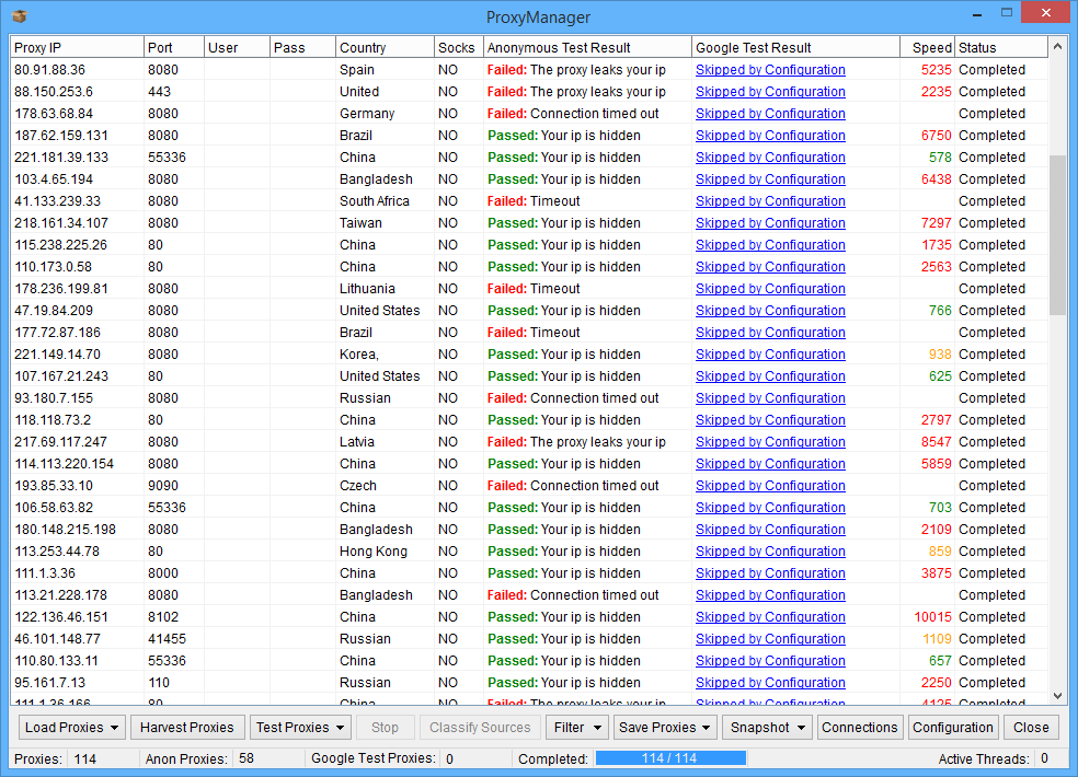 Скриншот (снимок экрана) ScrapeBox