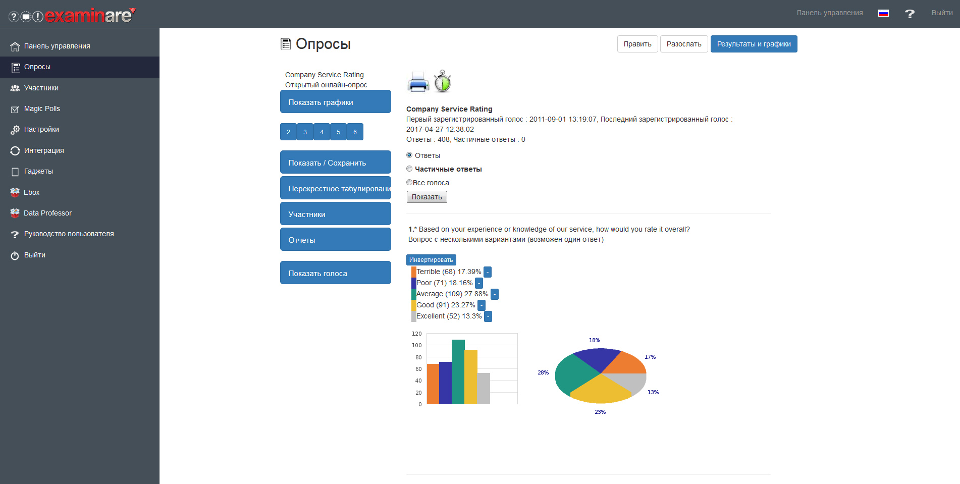 Скриншот (снимок экрана) Examinare