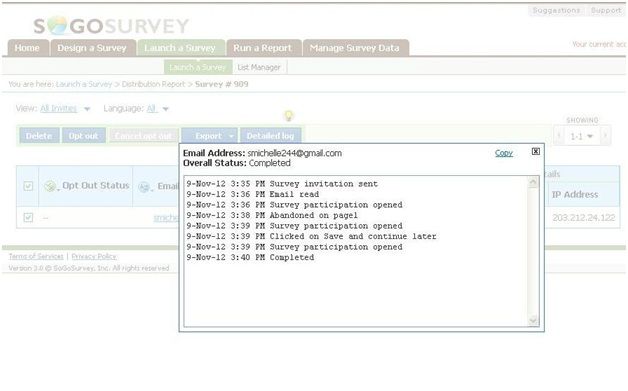 Скриншот (снимок экрана) Sogosurvey