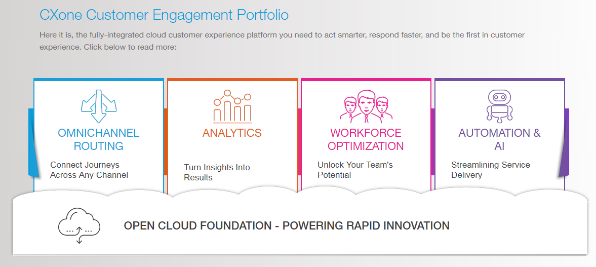 Скриншот (снимок экрана) NICE inContact