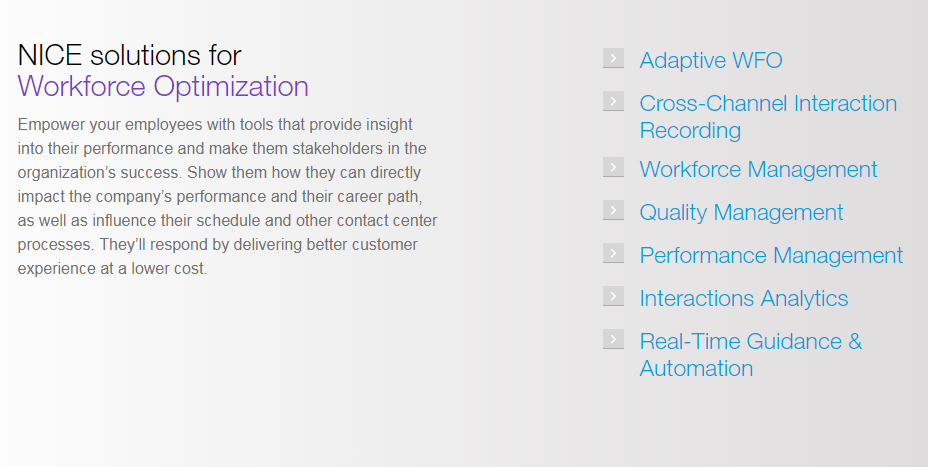 Скриншот (снимок экрана) NICE inContact