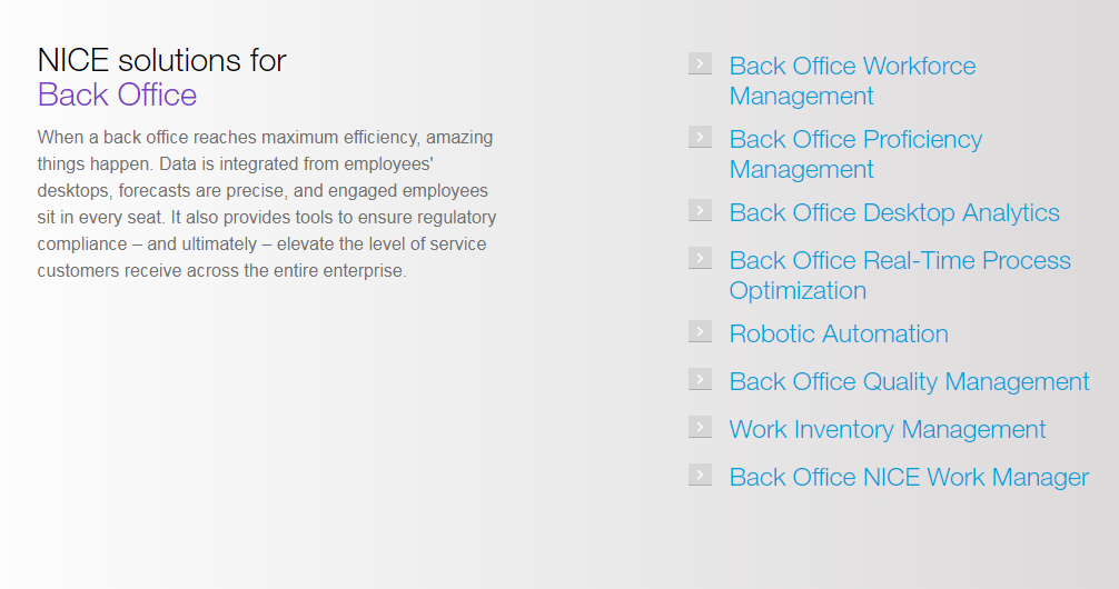 Скриншот (снимок экрана) NICE inContact