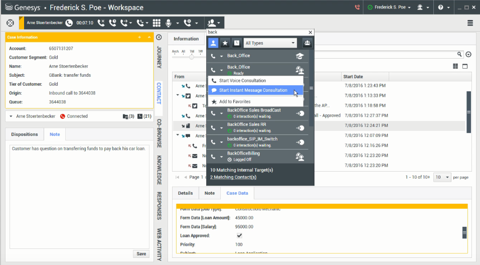Скриншот (снимок экрана) Genesys