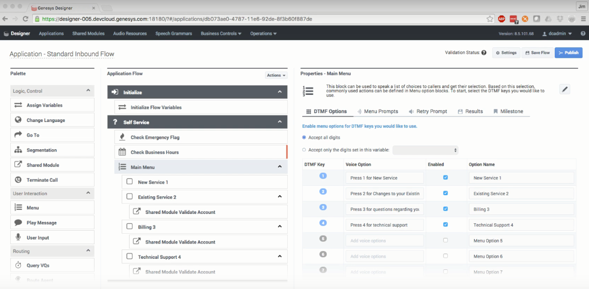 Скриншот (снимок экрана) Genesys