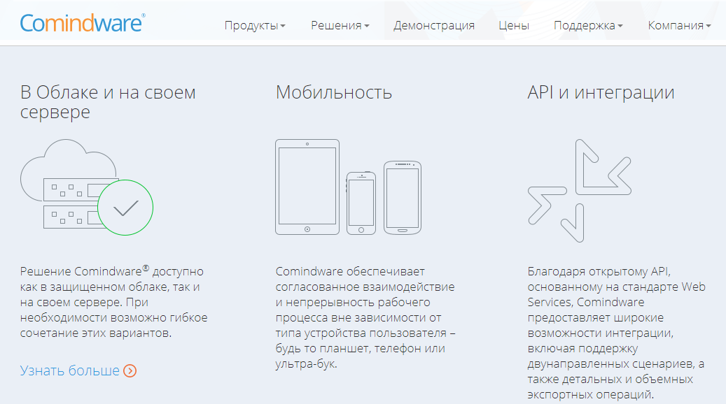Скриншот (снимок экрана) Comindware Process