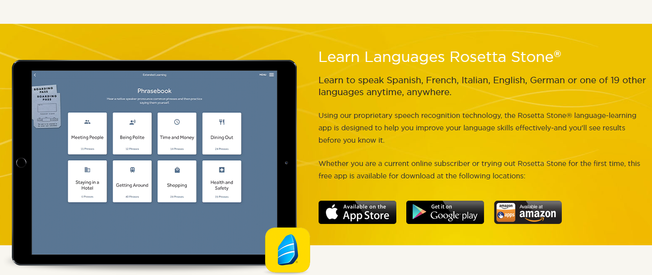 Скриншот (снимок экрана) Rosetta Stone