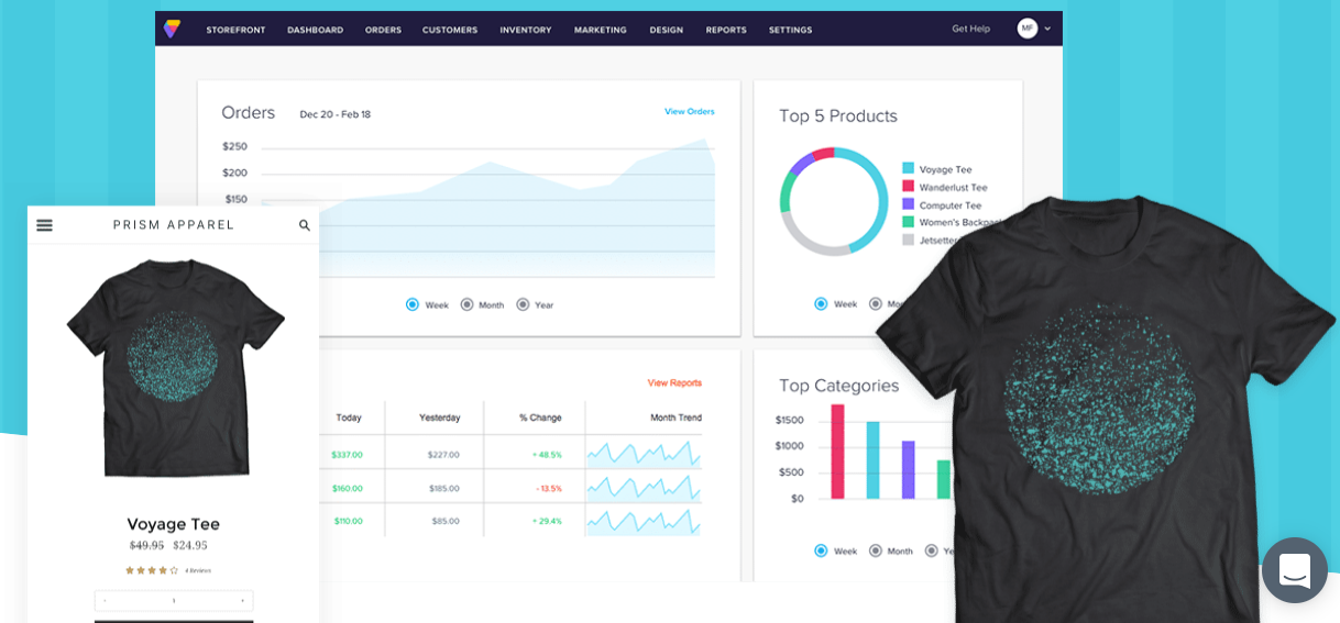 Скриншот (снимок экрана) Volusion