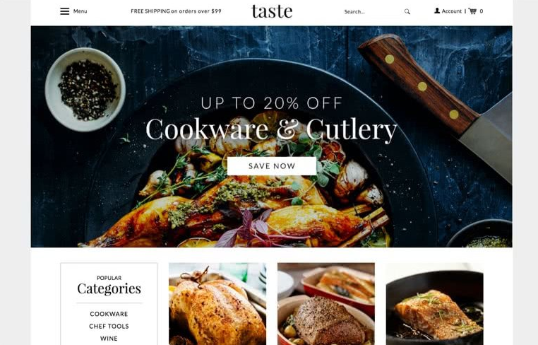 Скриншот (снимок экрана) Volusion