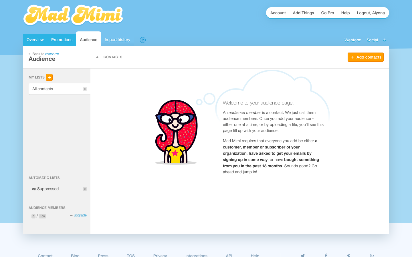 Скриншот (снимок экрана) Mad Mimi