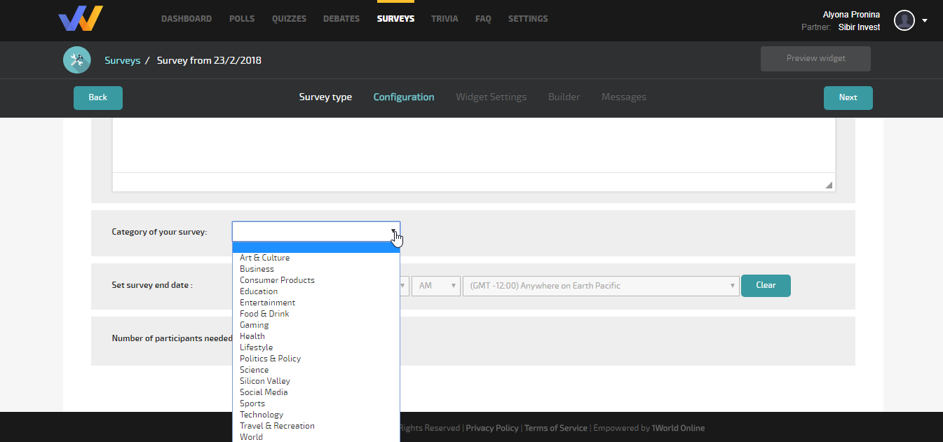 Скриншот (снимок экрана) 1worldonline