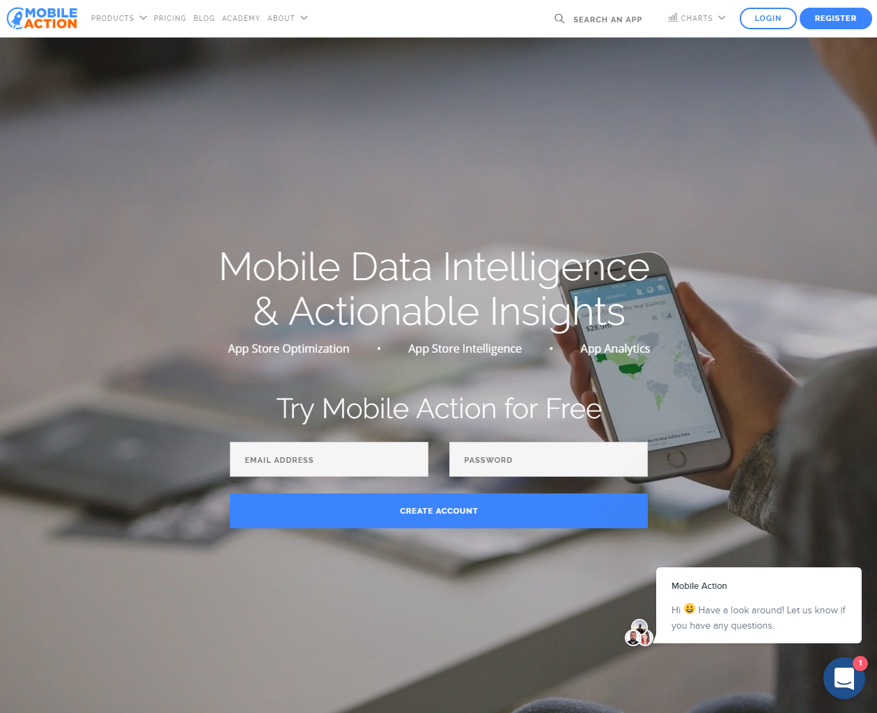 Скриншот (снимок экрана) Mobile Action